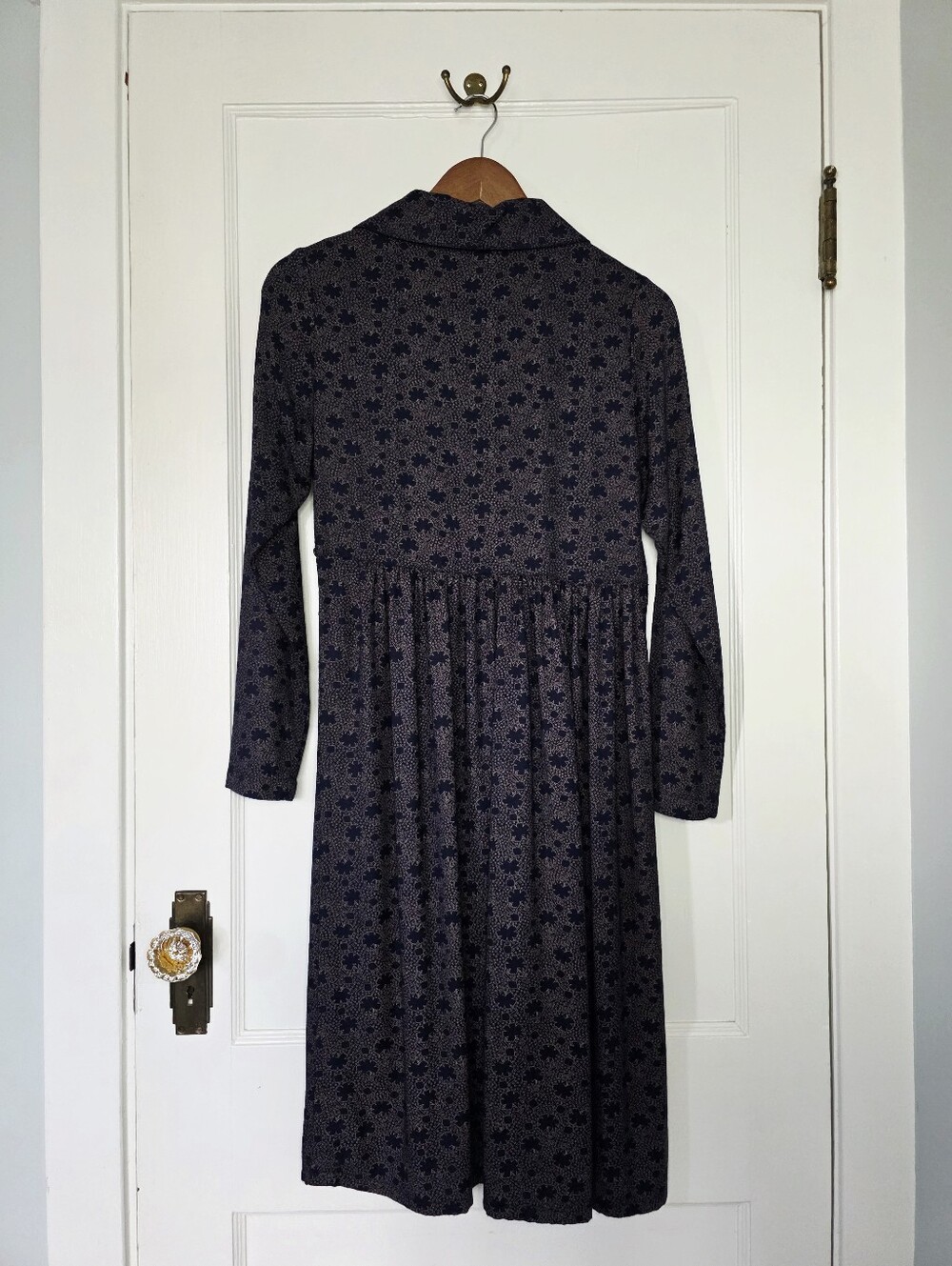 April Cornell Floral Midi-Dress – Size XXS – Indigo Blue - Picture 6 of 8